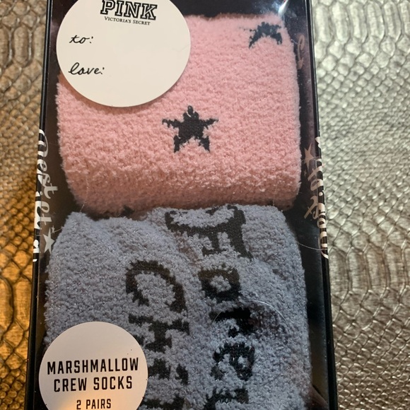 Pink soft socks!!! Victoria’s Secret pink nwt!